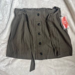 CI SONO olive skirt size Large
